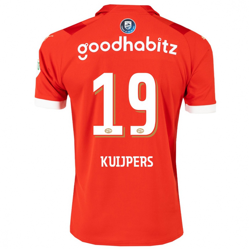 Hombre Fútbol Camiseta Jeslynn Kuijpers #19 Rojo 1ª Equipación 2023/24 México