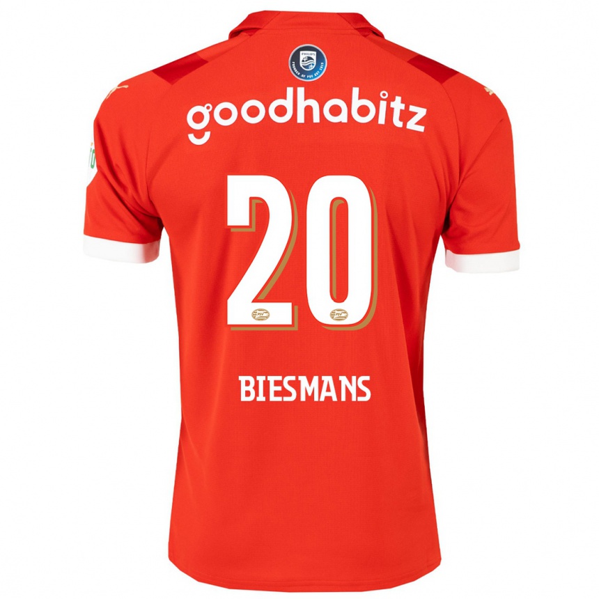 Hombre Fútbol Camiseta Julie Biesmans #20 Rojo 1ª Equipación 2023/24 México