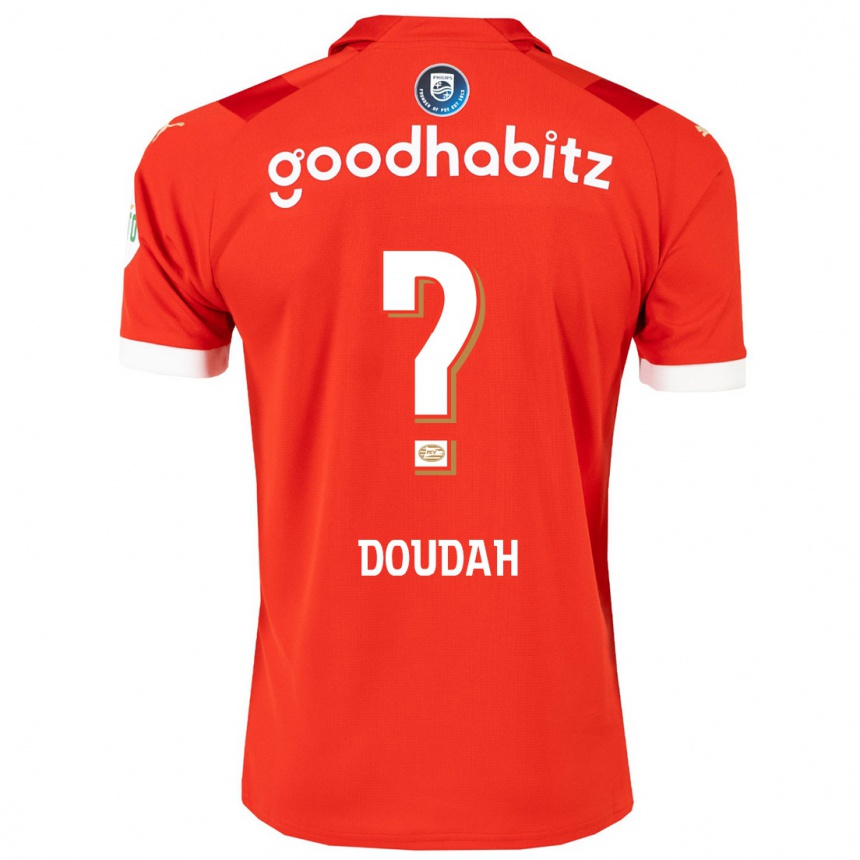 Hombre Fútbol Camiseta Amin Doudah #0 Rojo 1ª Equipación 2023/24 México