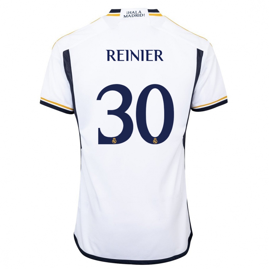 Hombre Fútbol Camiseta Reinier #30 Blanco 1ª Equipación 2023/24 México