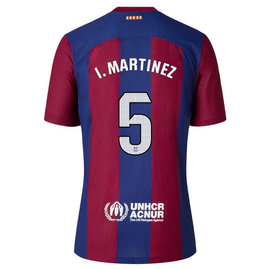 Hombre Fútbol Camiseta Iñigo Martínez #5 Rojo Azul 1ª Equipación 2023/24 México