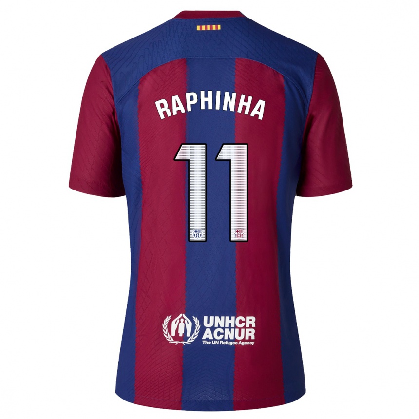 Hombre Fútbol Camiseta Raphinha #11 Rojo Azul 1ª Equipación 2023/24 México