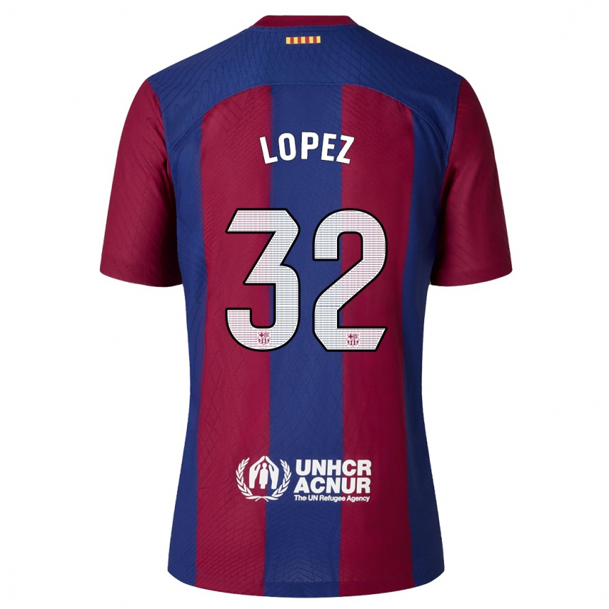 Hombre Fútbol Camiseta Fermin Lopez #32 Rojo Azul 1ª Equipación 2023/24 México