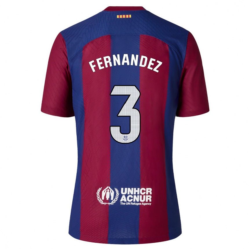 Hombre Fútbol Camiseta Jana Fernandez #3 Rojo Azul 1ª Equipación 2023/24 México