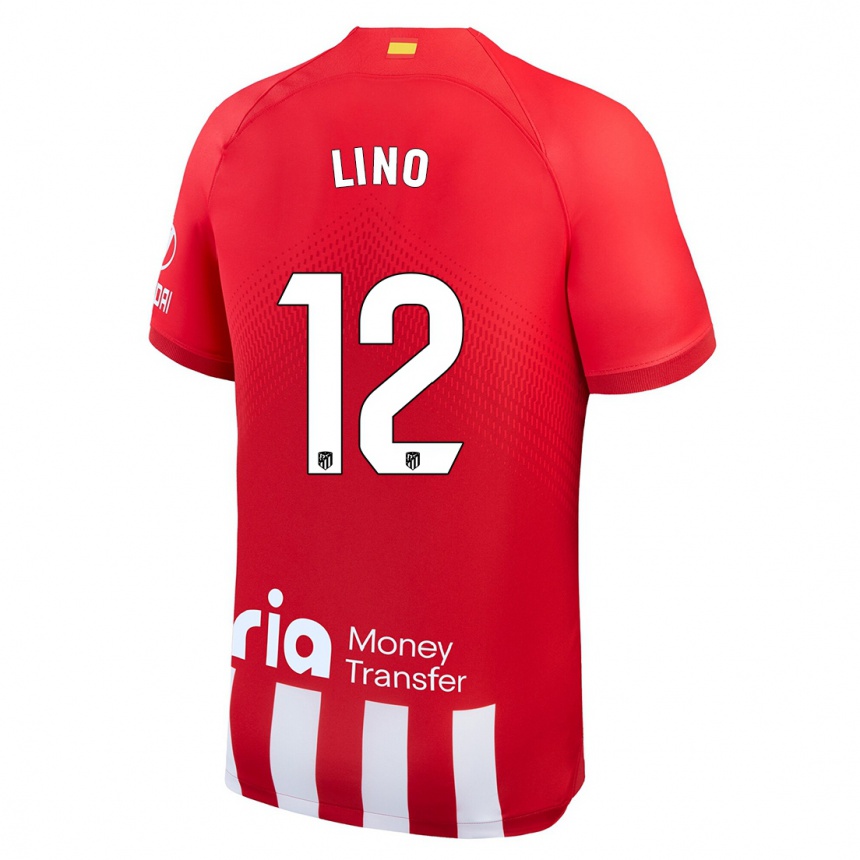 Hombre Fútbol Camiseta Samuel Lino #12 Rojo Blanco 1ª Equipación 2023/24 México