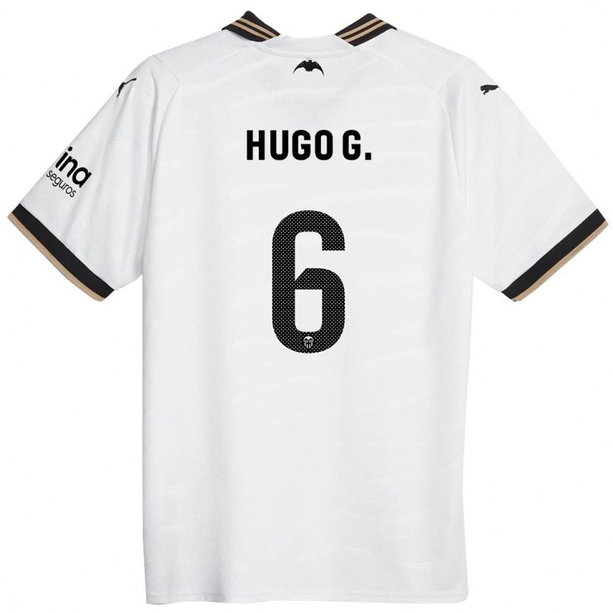 Hombre Fútbol Camiseta Hugo Guillamon #6 Blanco 1ª Equipación 2023/24 México