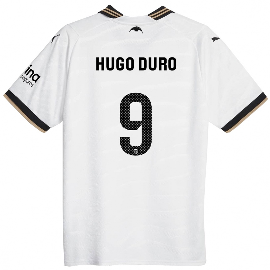 Hombre Fútbol Camiseta Hugo Duro #9 Blanco 1ª Equipación 2023/24 México