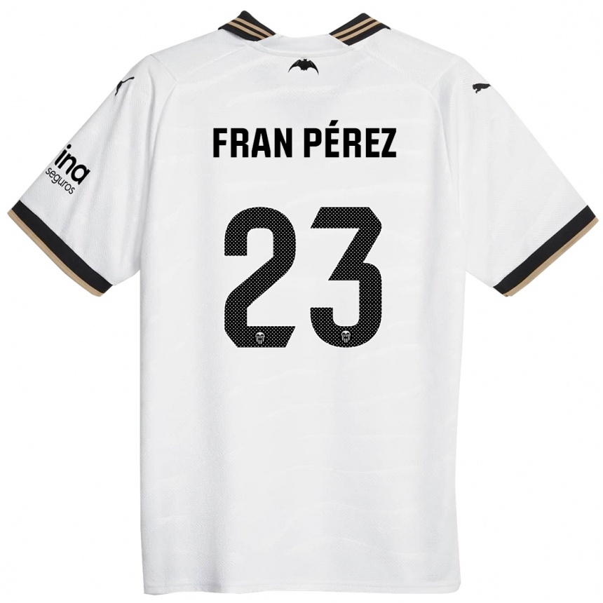 Hombre Fútbol Camiseta Fran Pérez #23 Blanco 1ª Equipación 2023/24 México