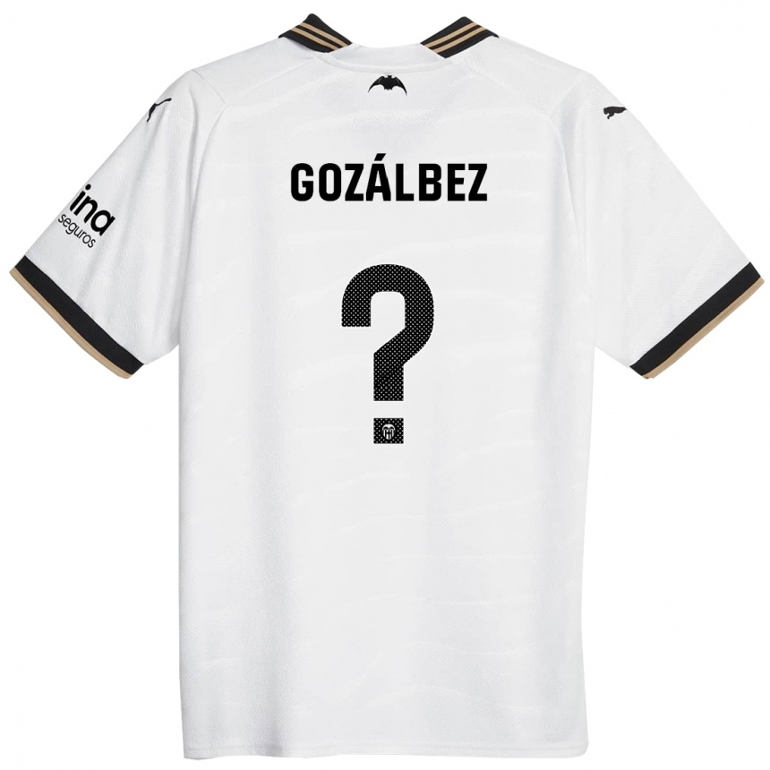 Hombre Fútbol Camiseta Pablo Gozálbez #0 Blanco 1ª Equipación 2023/24 México