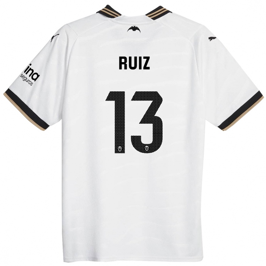 Hombre Fútbol Camiseta Nil Ruiz #13 Blanco 1ª Equipación 2023/24 México