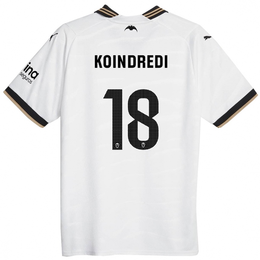 Hombre Fútbol Camiseta Koba Koindredi #18 Blanco 1ª Equipación 2023/24 México