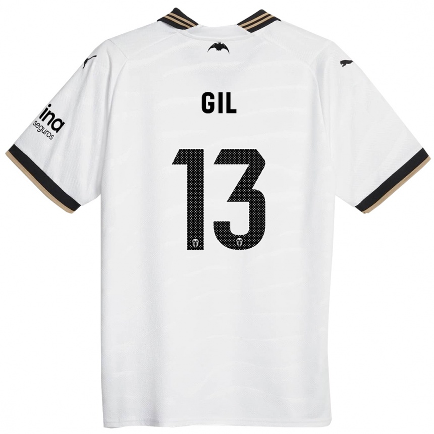 Hombre Fútbol Camiseta Noelia Gil #13 Blanco 1ª Equipación 2023/24 México