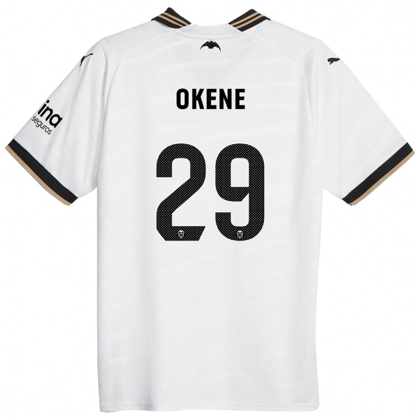 Hombre Fútbol Camiseta Andrea Okene #29 Blanco 1ª Equipación 2023/24 México