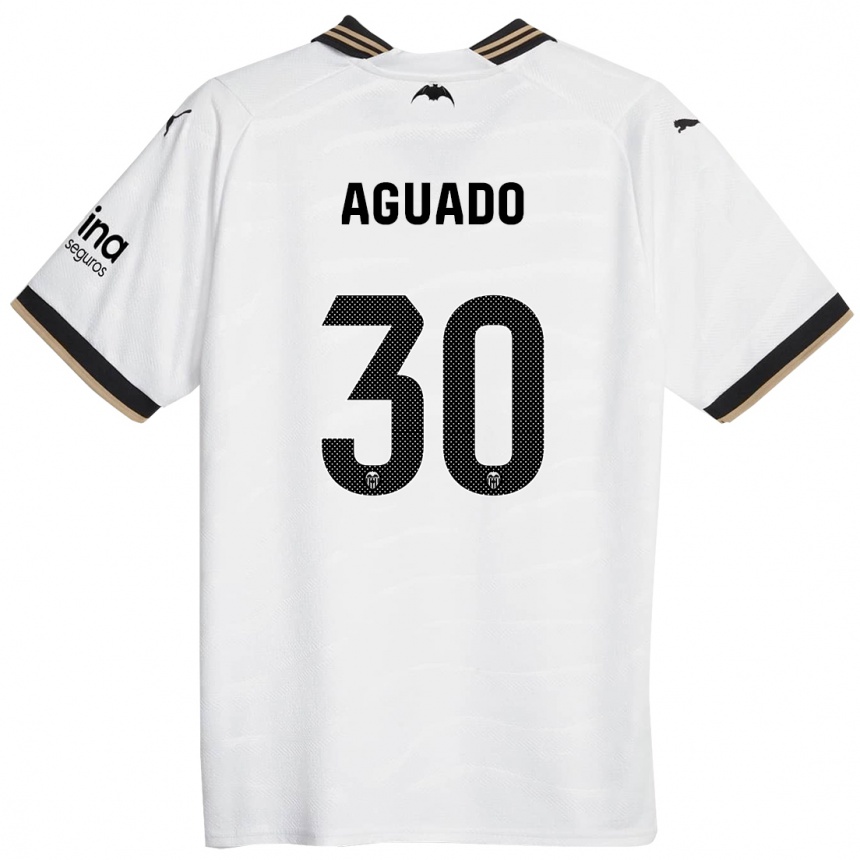 Hombre Fútbol Camiseta Julia Aguado #30 Blanco 1ª Equipación 2023/24 México
