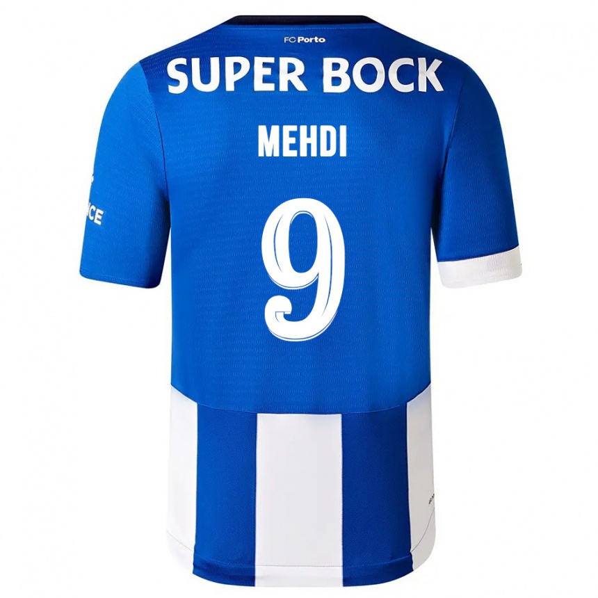 Hombre Fútbol Camiseta Mehdi Taremi #9 Azul Blanco 1ª Equipación 2023/24 México