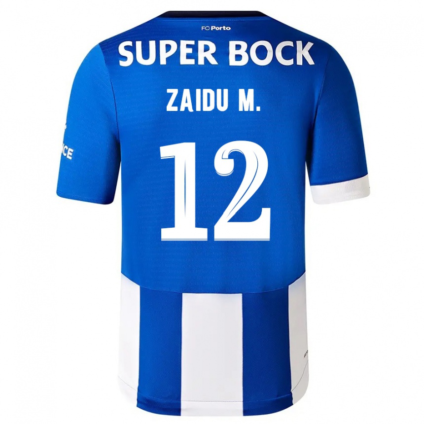 Hombre Fútbol Camiseta Zaidu #12 Azul Blanco 1ª Equipación 2023/24 México