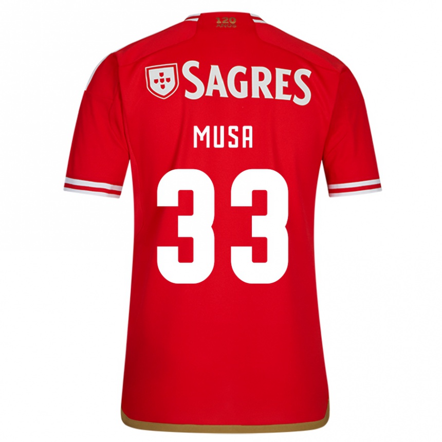 Hombre Fútbol Camiseta Petar Musa #33 Rojo 1ª Equipación 2023/24 México