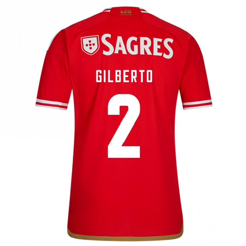 Hombre Fútbol Camiseta Gilberto #2 Rojo 1ª Equipación 2023/24 México