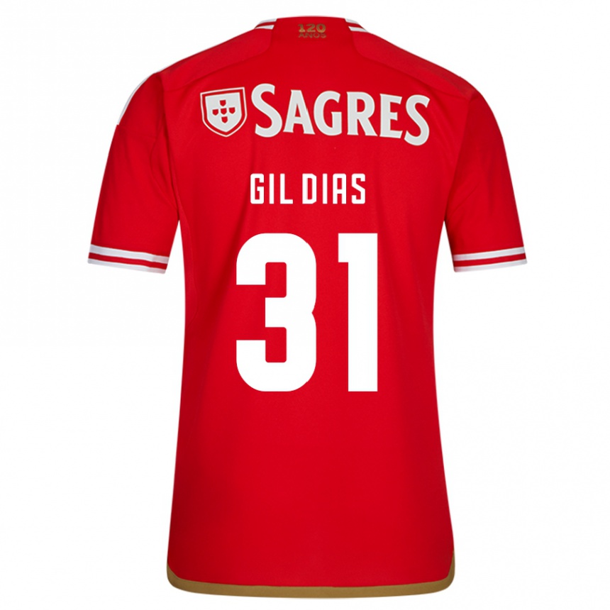 Hombre Fútbol Camiseta Gil Dias #31 Rojo 1ª Equipación 2023/24 México