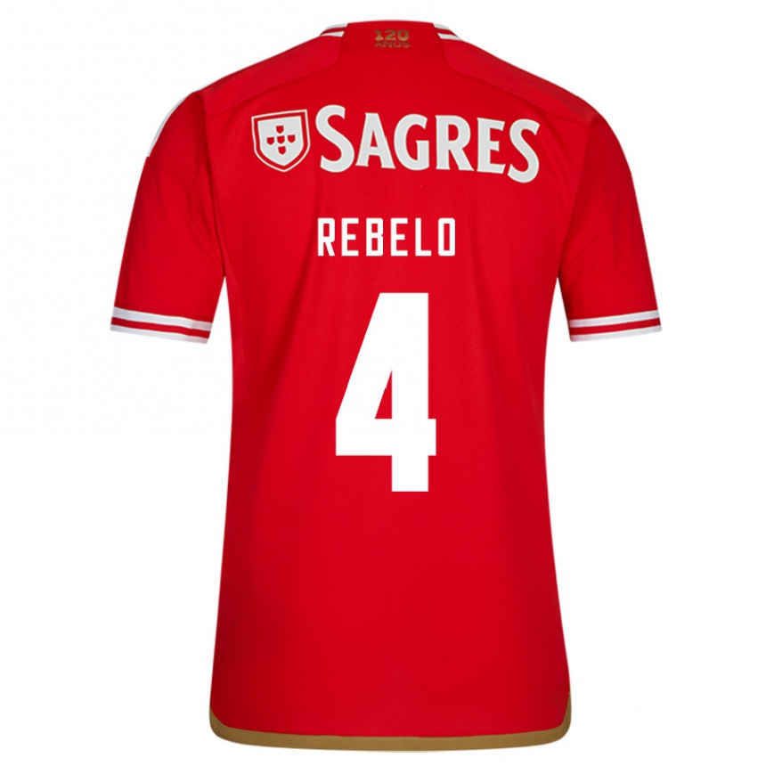 Hombre Fútbol Camiseta Silvia Rebelo #4 Rojo 1ª Equipación 2023/24 México