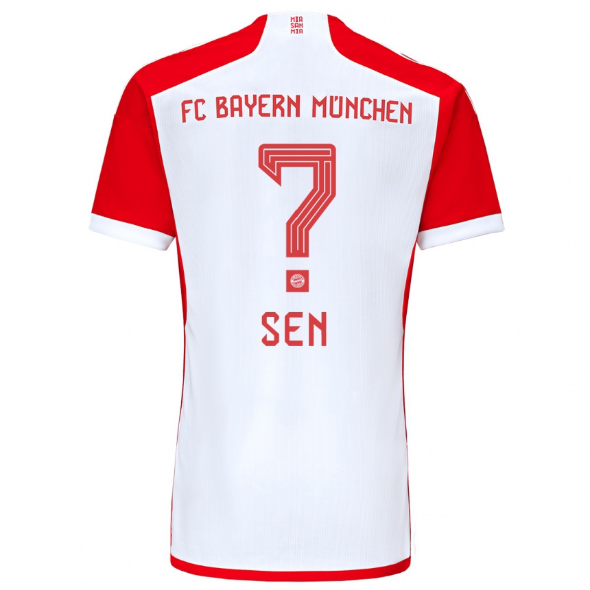 Hombre Fútbol Camiseta Salih Sen #0 Rojo Blanco 1ª Equipación 2023/24 México