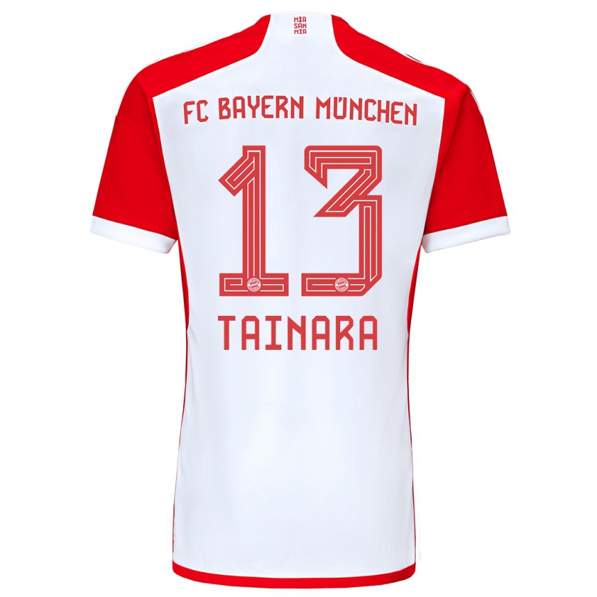 Hombre Fútbol Camiseta Tainara #13 Rojo Blanco 1ª Equipación 2023/24 México