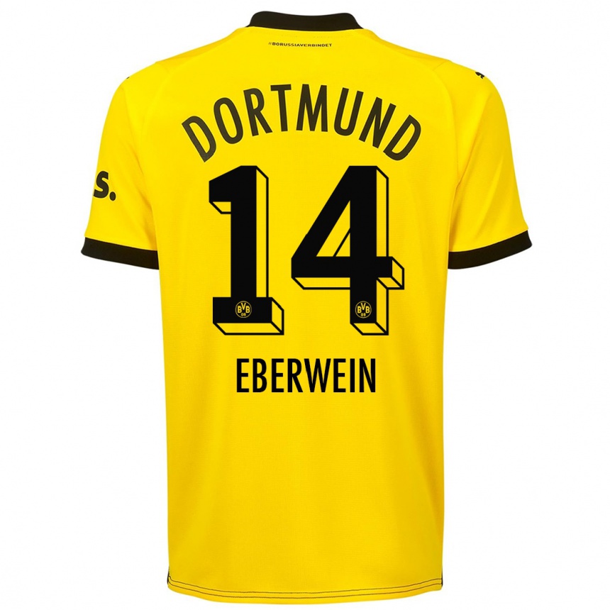 Hombre Fútbol Camiseta Michael Eberwein #14 Amarillo 1ª Equipación 2023/24 México