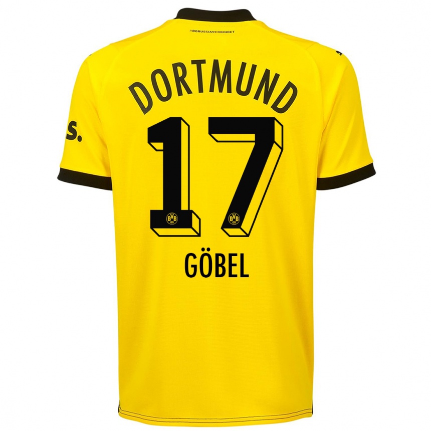 Hombre Fútbol Camiseta Patrick Göbel #17 Amarillo 1ª Equipación 2023/24 México