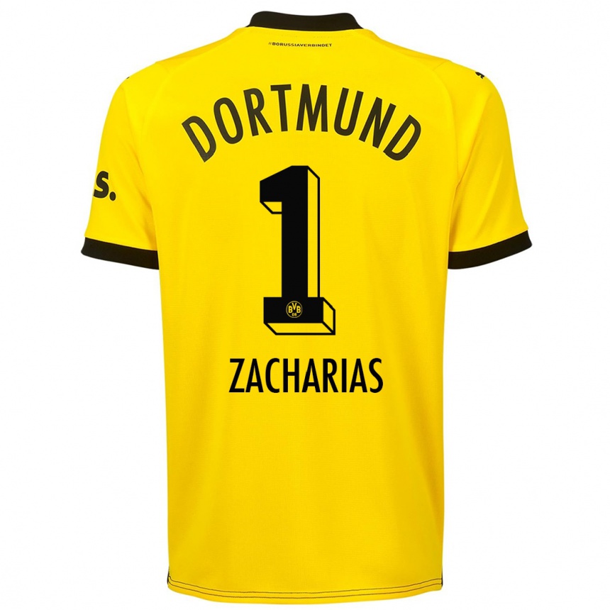 Hombre Fútbol Camiseta Marlon Zacharias #1 Amarillo 1ª Equipación 2023/24 México