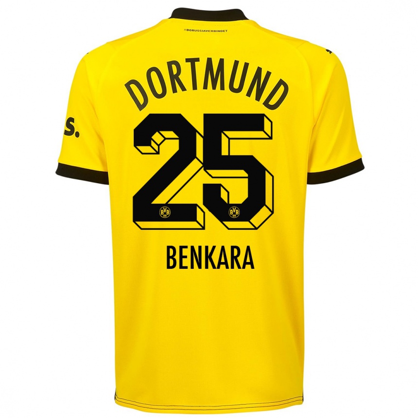 Hombre Fútbol Camiseta Elias Benkara #25 Amarillo 1ª Equipación 2023/24 México