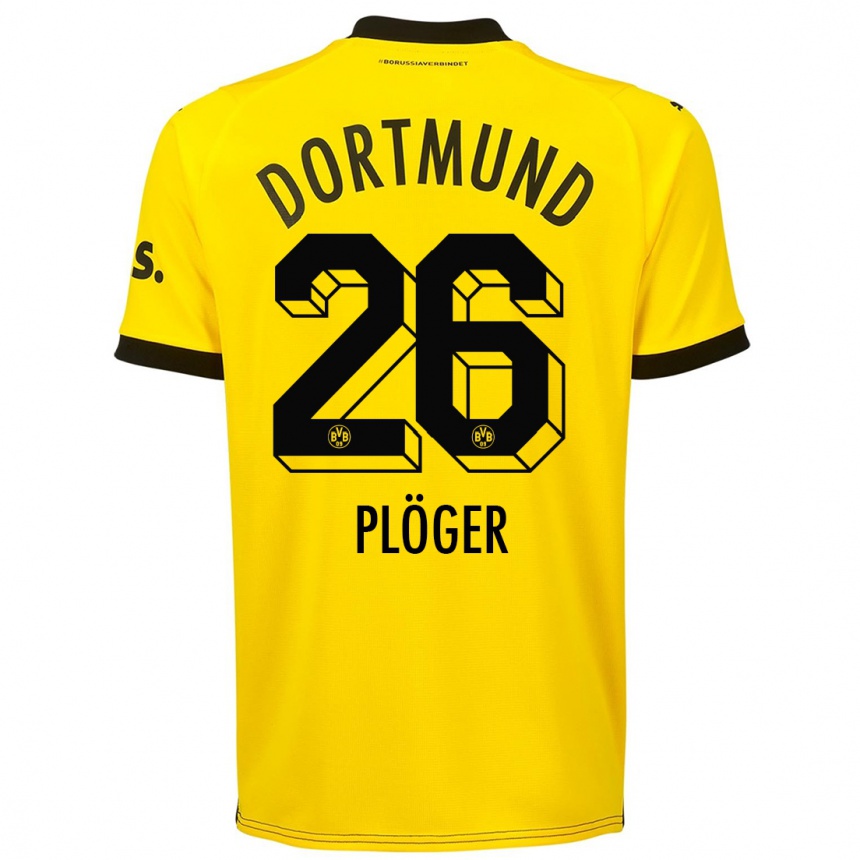 Hombre Fútbol Camiseta Dustin Plöger #26 Amarillo 1ª Equipación 2023/24 México