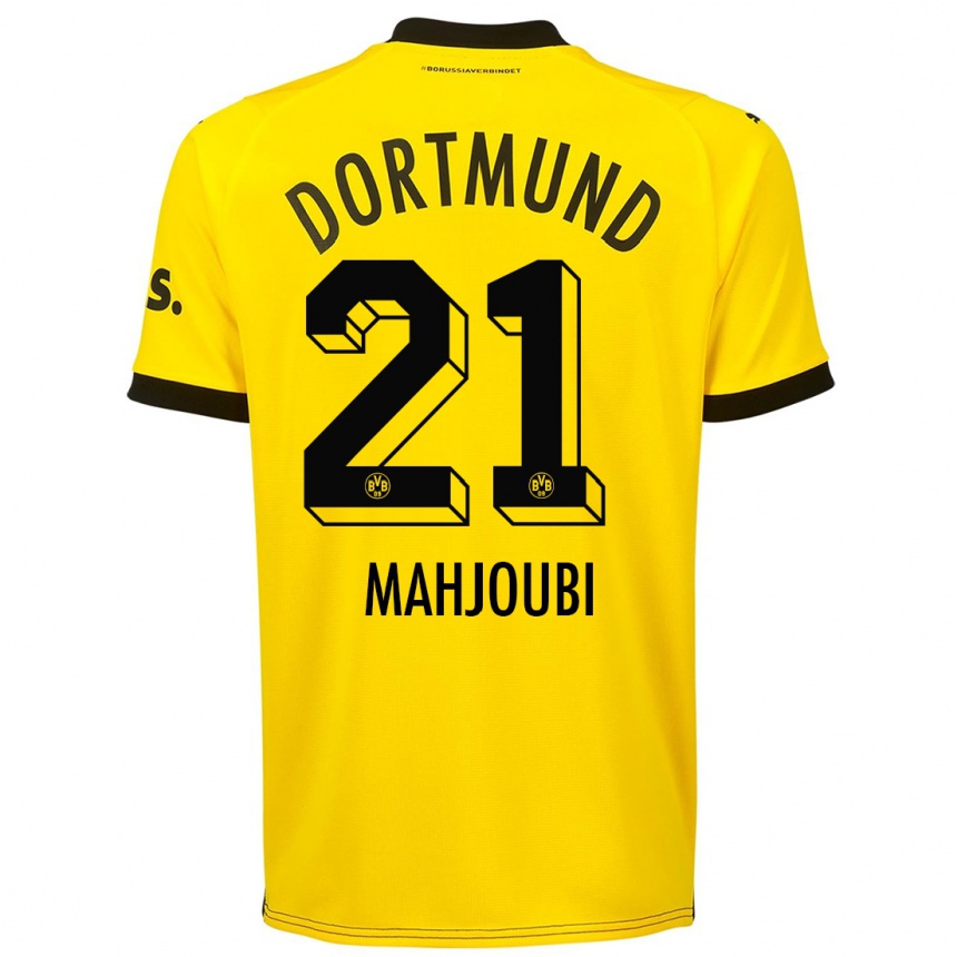 Hombre Fútbol Camiseta Anas Mahjoubi #21 Amarillo 1ª Equipación 2023/24 México