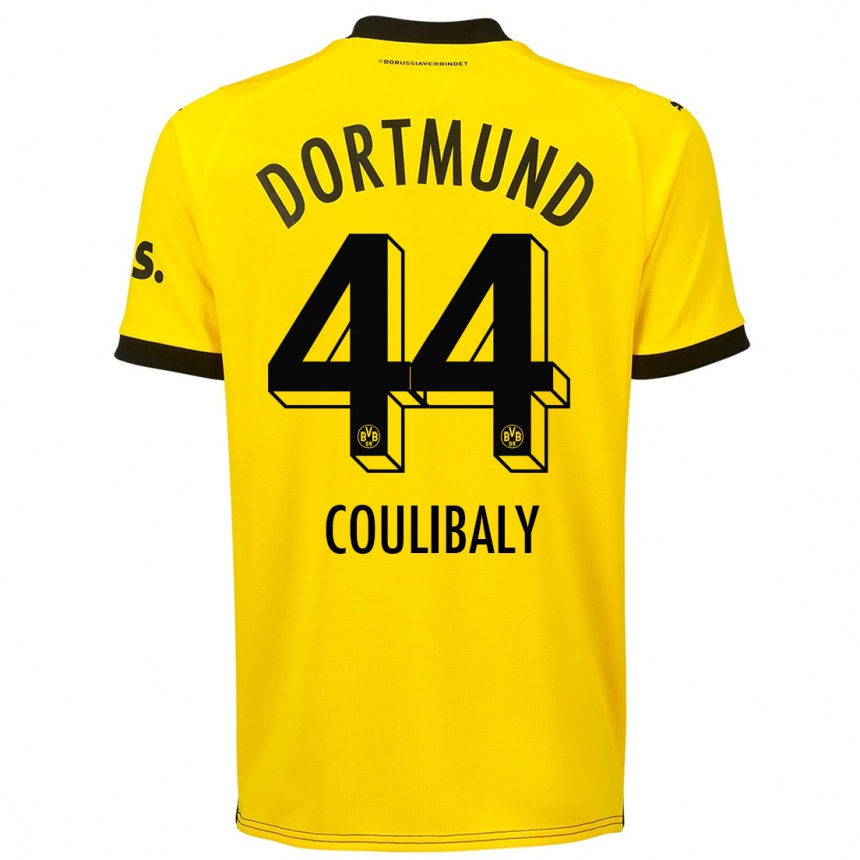 Hombre Fútbol Camiseta Soumaila Coulibaly #44 Amarillo 1ª Equipación 2023/24 México