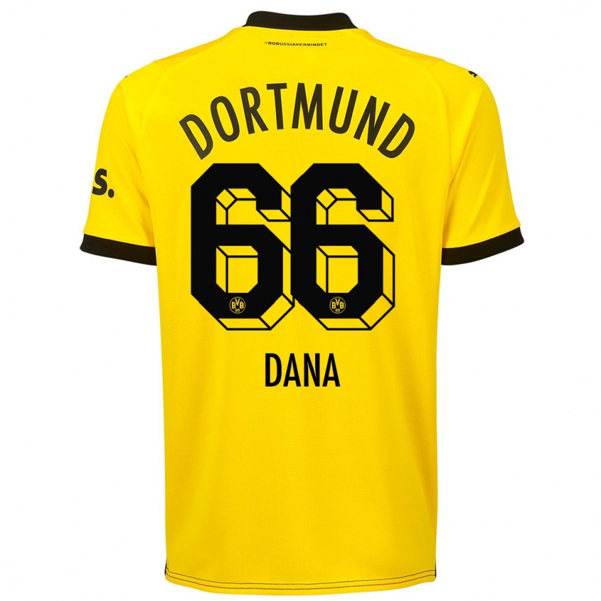 Hombre Fútbol Camiseta Bleckmann Dana #66 Amarillo 1ª Equipación 2023/24 México