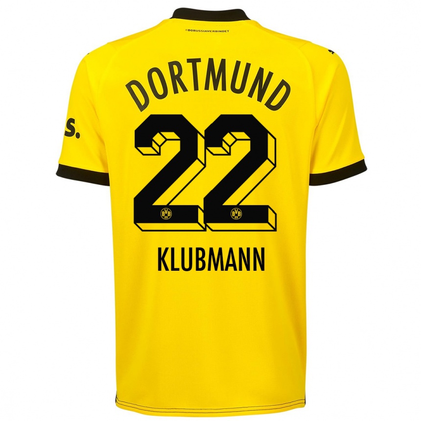 Hombre Fútbol Camiseta Leon Klubmann #22 Amarillo 1ª Equipación 2023/24 México