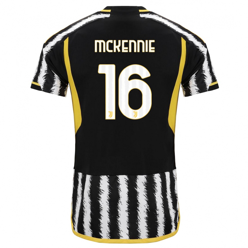 Hombre Fútbol Camiseta Weston Mckennie #16 Blanco Negro 1ª Equipación 2023/24 México