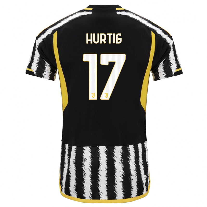 Hombre Fútbol Camiseta Lina Hurtig #17 Blanco Negro 1ª Equipación 2023/24 México