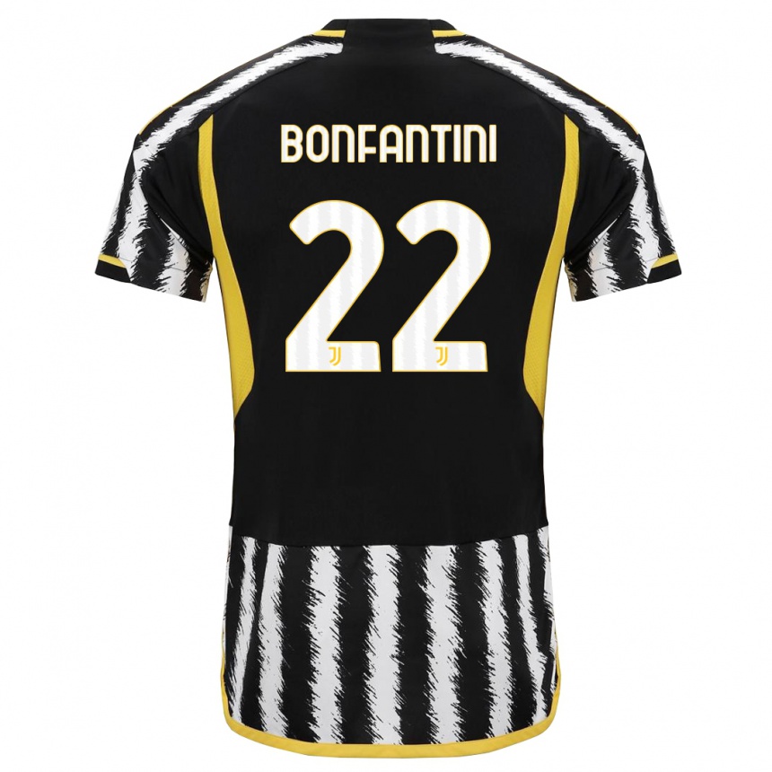 Hombre Fútbol Camiseta Agnese Bonfantini #22 Blanco Negro 1ª Equipación 2023/24 México