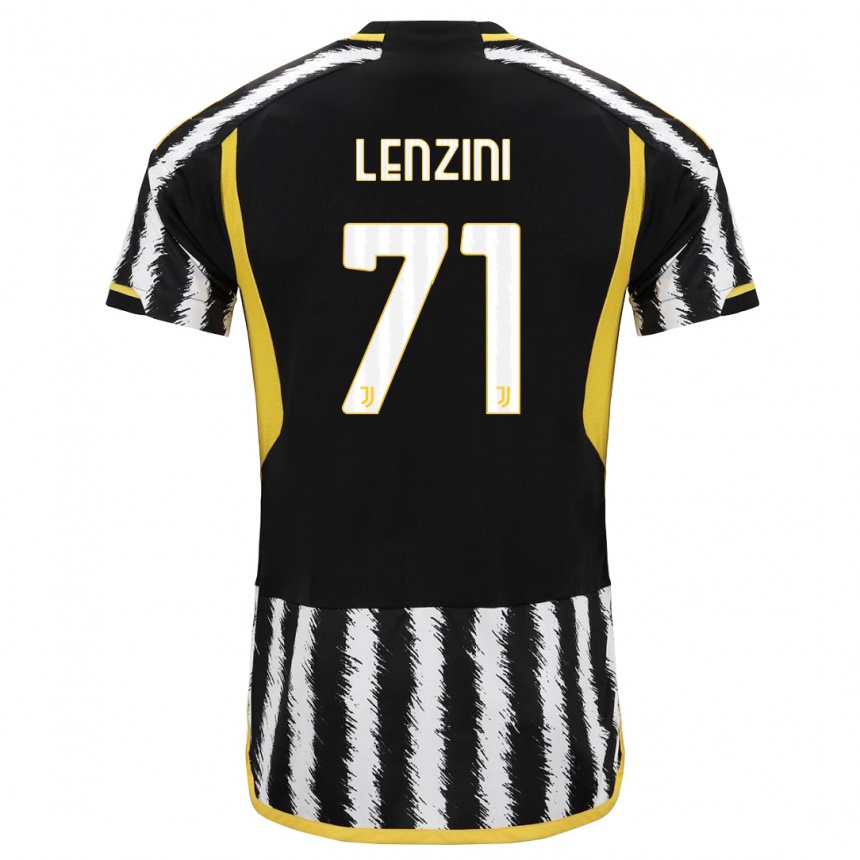 Hombre Fútbol Camiseta Martina Lenzini #71 Blanco Negro 1ª Equipación 2023/24 México