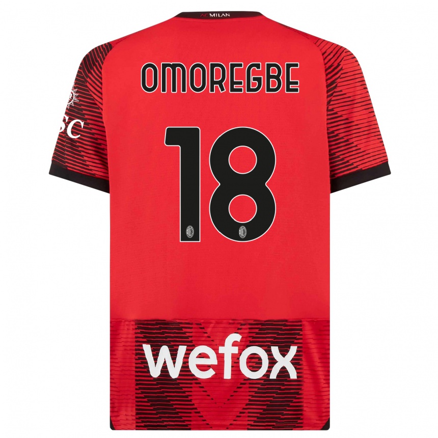 Hombre Fútbol Camiseta Bob Murphy Omoregbe #18 Negro Rojo 1ª Equipación 2023/24 México