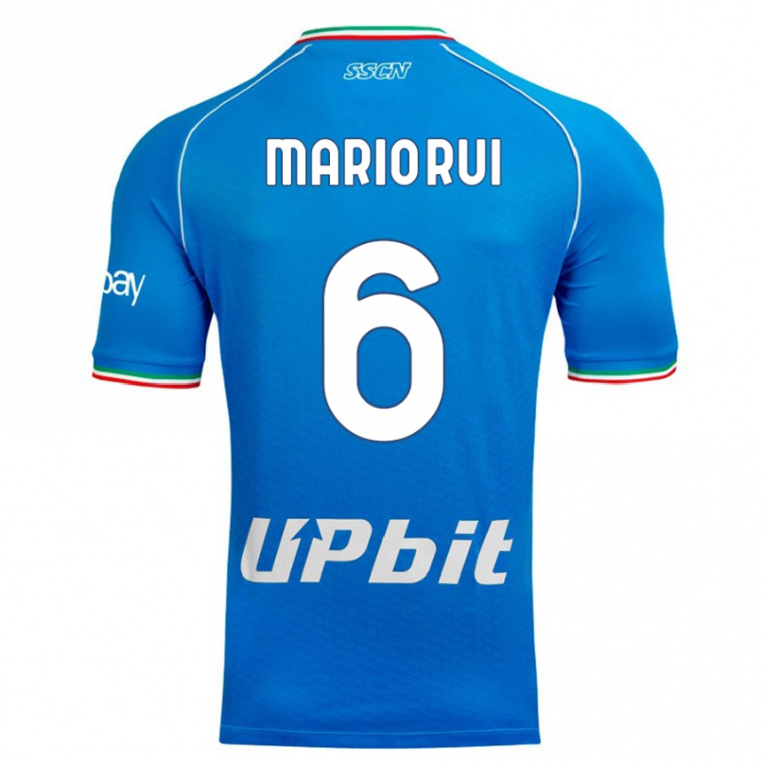 Hombre Fútbol Camiseta Mario Rui #6 Cielo Azul 1ª Equipación 2023/24 México