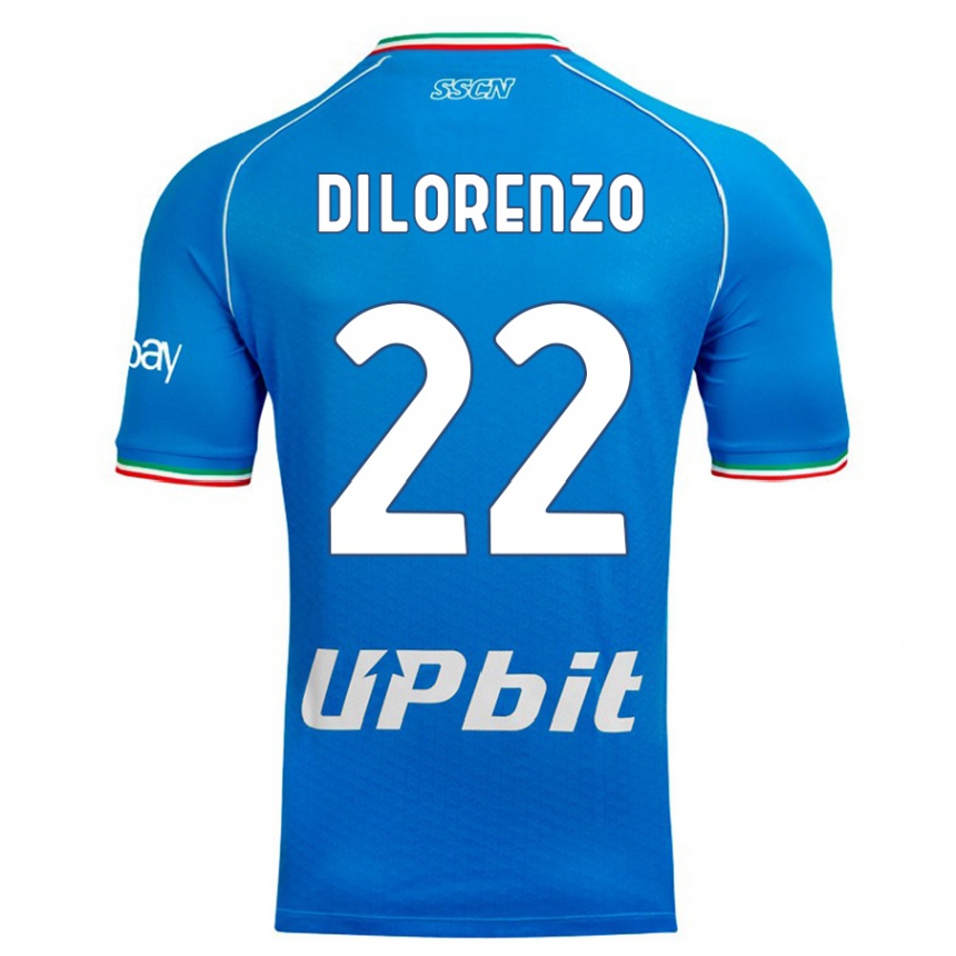Hombre Fútbol Camiseta Giovanni Di Lorenzo #22 Cielo Azul 1ª Equipación 2023/24 México