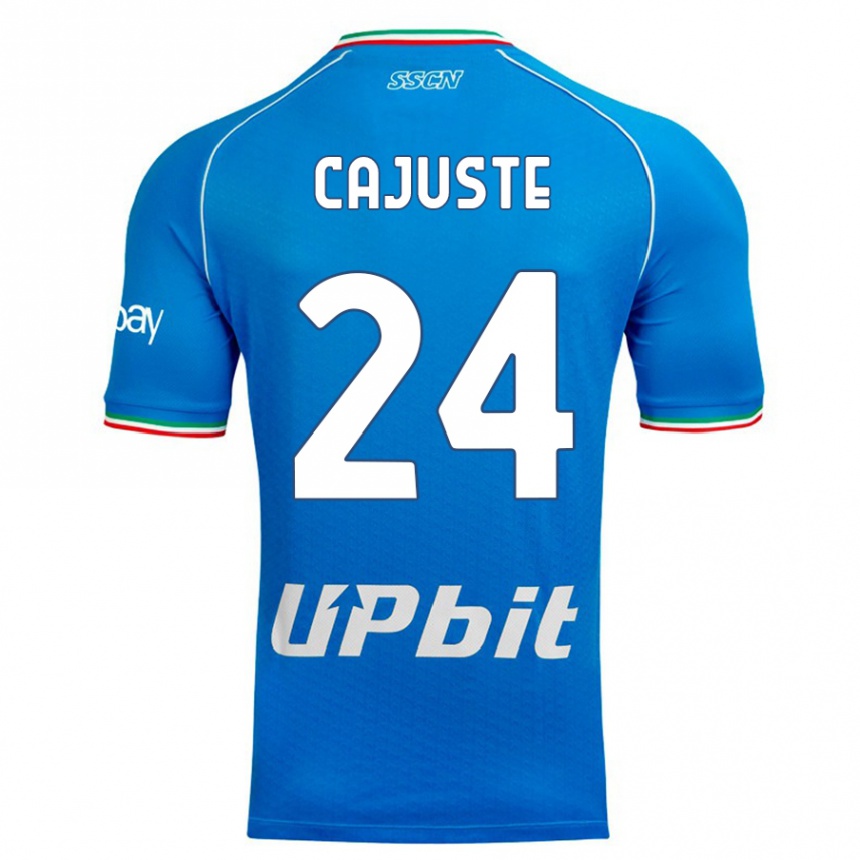 Hombre Fútbol Camiseta Jens Cajuste #24 Cielo Azul 1ª Equipación 2023/24 México