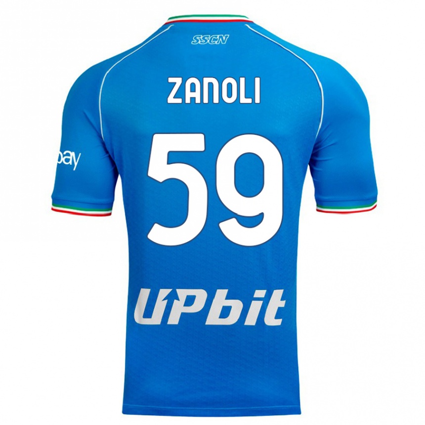 Hombre Fútbol Camiseta Alessandro Zanoli #59 Cielo Azul 1ª Equipación 2023/24 México