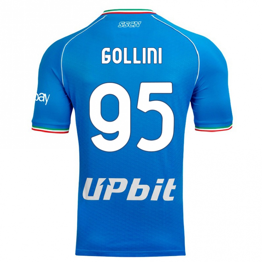 Hombre Fútbol Camiseta Pierluigi Gollini #95 Cielo Azul 1ª Equipación 2023/24 México