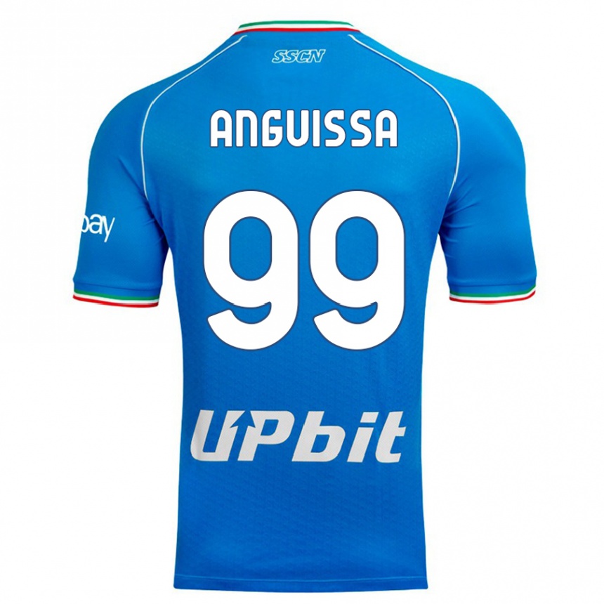 Hombre Fútbol Camiseta Andre Zambo Anguissa #99 Cielo Azul 1ª Equipación 2023/24 México