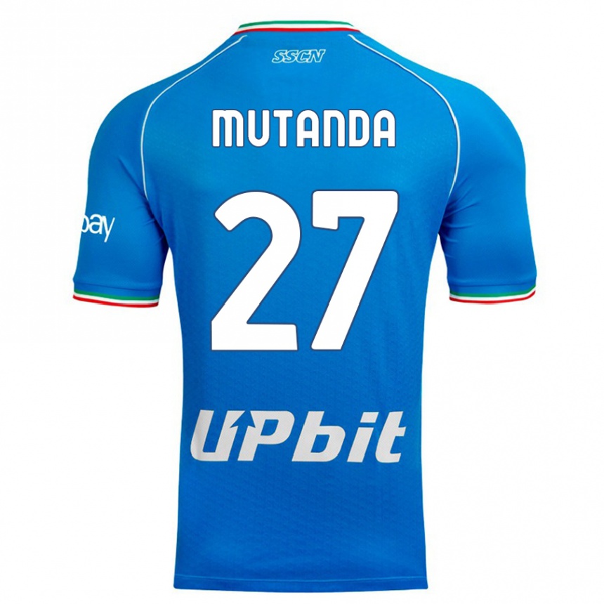 Hombre Fútbol Camiseta Noah Mutanda #27 Cielo Azul 1ª Equipación 2023/24 México