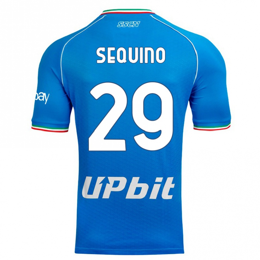 Hombre Fútbol Camiseta Giovanni Sequino #29 Cielo Azul 1ª Equipación 2023/24 México