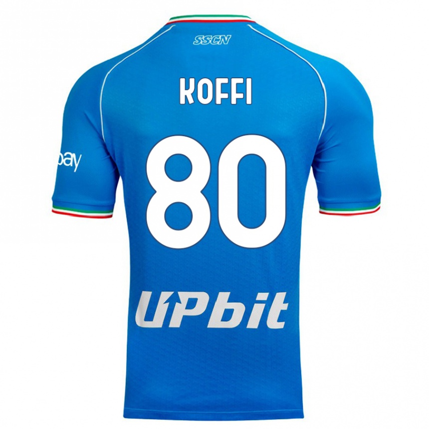 Hombre Fútbol Camiseta Cedrick Koffi #80 Cielo Azul 1ª Equipación 2023/24 México