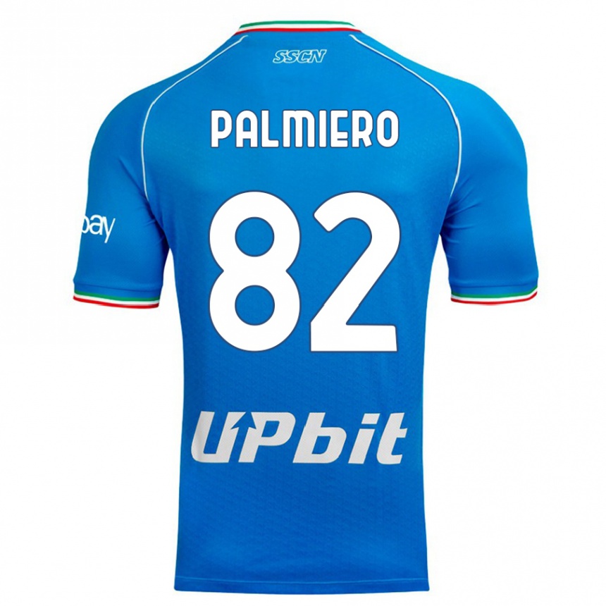 Hombre Fútbol Camiseta Luca Palmiero #82 Cielo Azul 1ª Equipación 2023/24 México